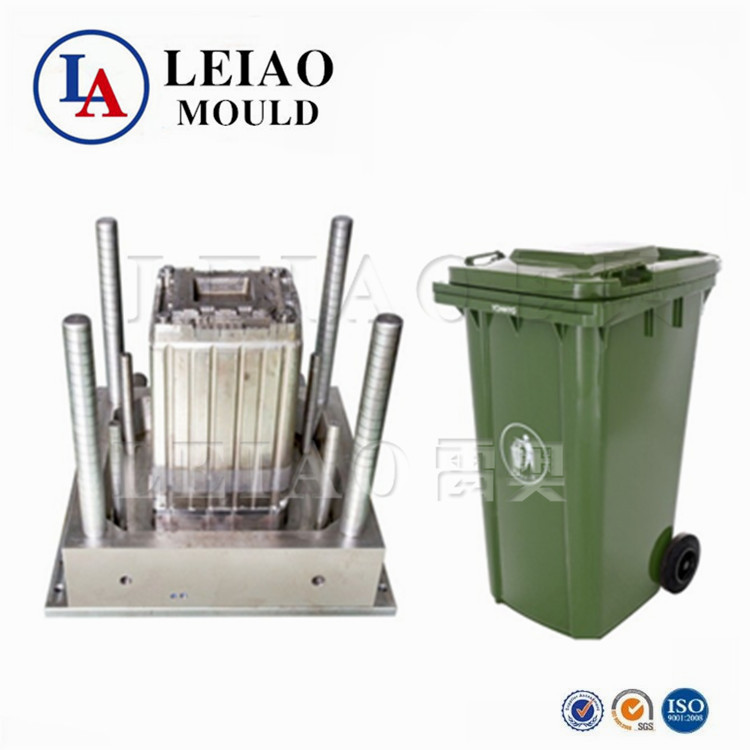 Khuôn ép thùng rác bàn đạp nhựa 240L Thân thùng rác Ash-Bin Khuôn3